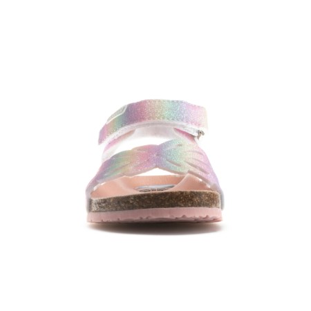 Ανατομικό πέδιλο glitter rainbow για κορίτσια Pablosky 424199